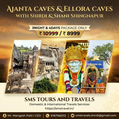 Ajanta & Ellora Caves - With Shirdi Singhnapure Darshan 